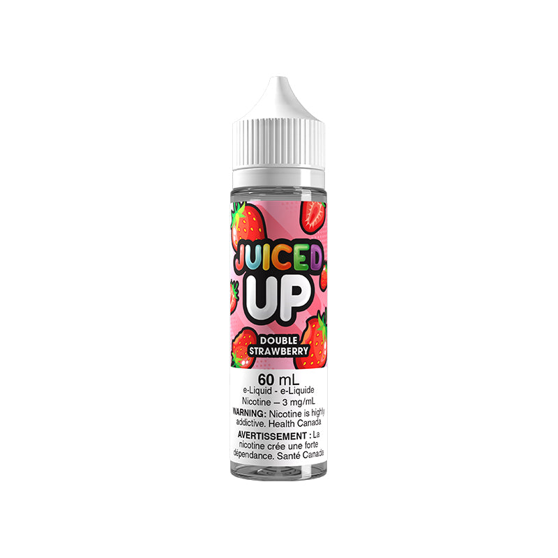 Juiced Up Double Strawberry 60mL nicotine-free e-liquid 