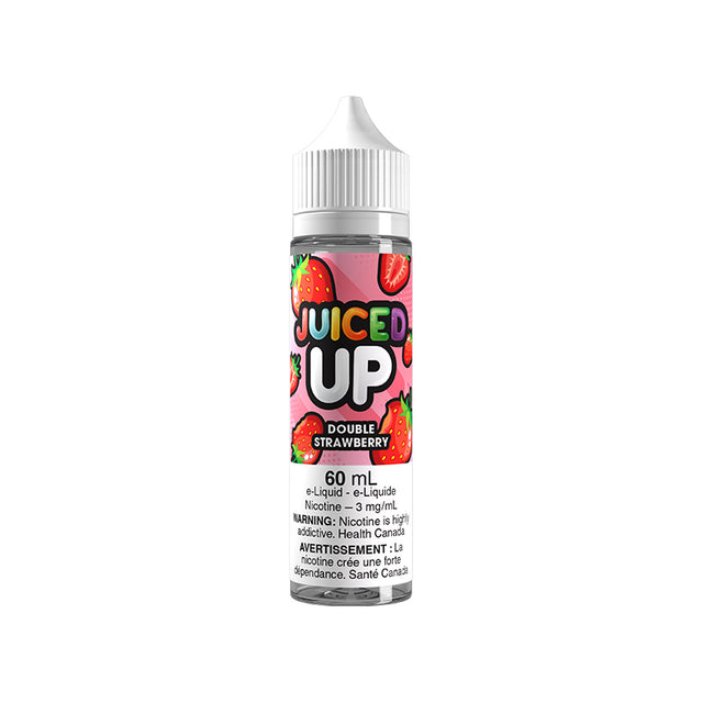 Juiced Up Double Strawberry 60mL nicotine-free e-liquid 