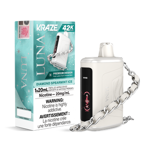 Diamond Spearmint Ice - KRAZE Luna 42K Disposable Vape 42,000 Puffs, 20mg/ml