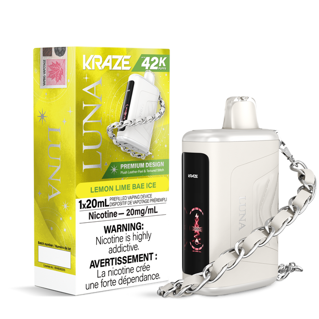 Lemon Lime Bae Ice - KRAZE Luna 42K Disposable Vape 42,000 Puffs, 20mg/ml