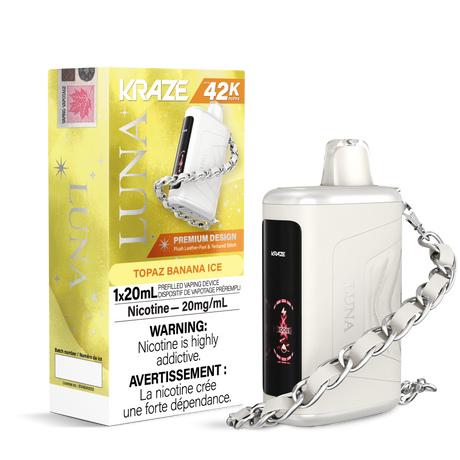 Topaz Banana Ice - KRAZE Luna 42K Disposable Vape 42,000 Puffs, 20mg/ml