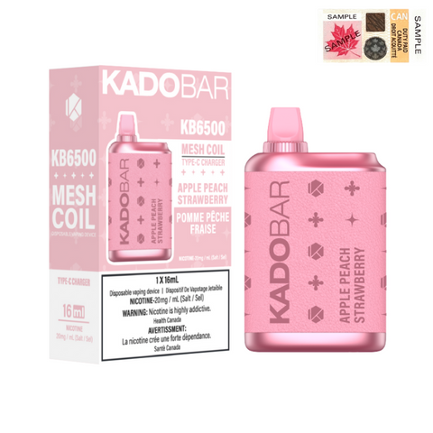 Apple Peach Strawberry - KadoBar 6500 Disposable Vape