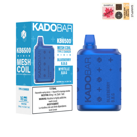 Blueberry BBG  - KadoBar 6500 Disposable Vape