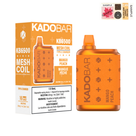 Mango Peach - KadoBar 6500 Disposable Vape