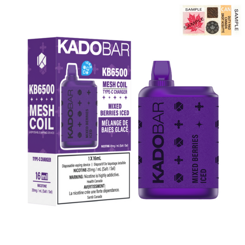 Mixed Berries Iced  - KadoBar 6500 Disposable Vape