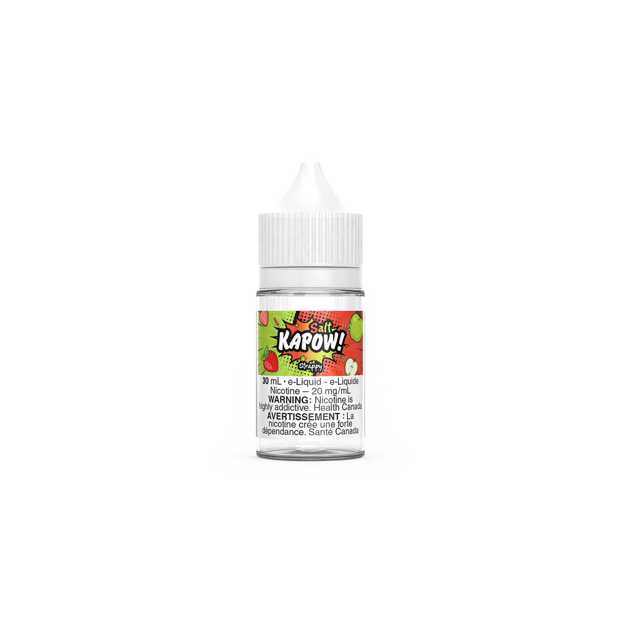 Kapow Salt E-Liquid Strappy strawberry green apple nic salt e-liquid 30mL 20mg/mL