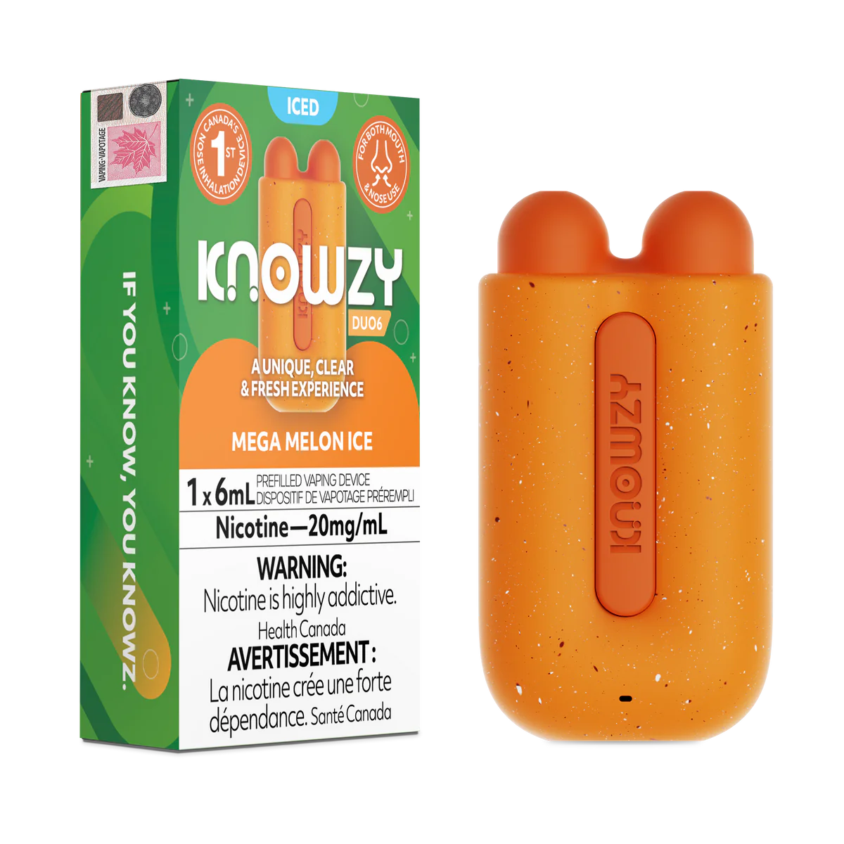 KNOWZY DUO6 – Nose Inhalation Device Disposable Vape