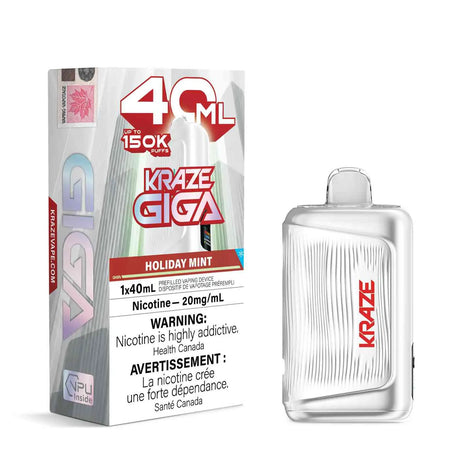 Holiday Mint Kraze Giga 150K Disposable Vape 40mL