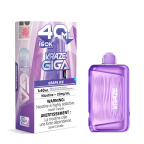 Grape Ice Kraze Giga 150K Disposable Vape 40mL 