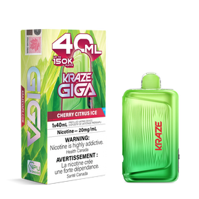 Cherry Citrus Ice Kraze Giga 150K Disposable Vape 40mL
