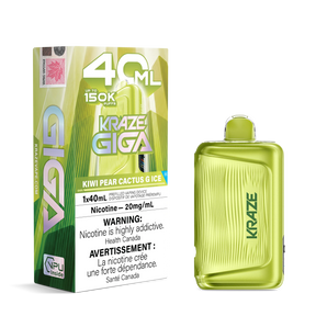 Kiwi Pear Cactus G Ice Kraze Giga 150K Disposable Vape 40mL
