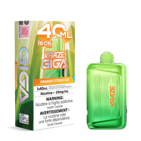 Orange Citrus Ice Kraze Giga 150K Disposable Vape 40mL