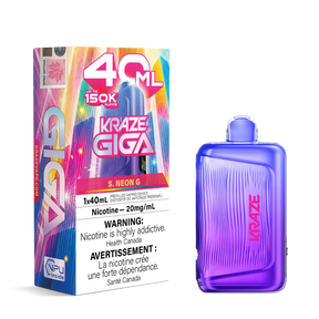 S. Neon G Kraze Giga 150K Disposable Vape 40mL 