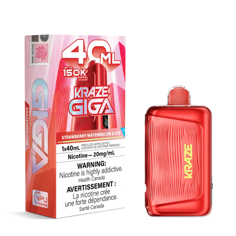 Strawberry Melon Ice Kraze Giga 150K Disposable Vape 40mL