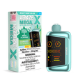 KRAZE MEGA X 48K Disposable Vape Mighty Mint CG Ice with bold mint flavour, intense cooling ice, 48,000 puffs and sub-ohm dual mesh coil