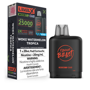 Woke Watermelon Tropica - Flavour Beast Level X Boost G2 Pod Tropical Watermelon upto 25000 puffs
