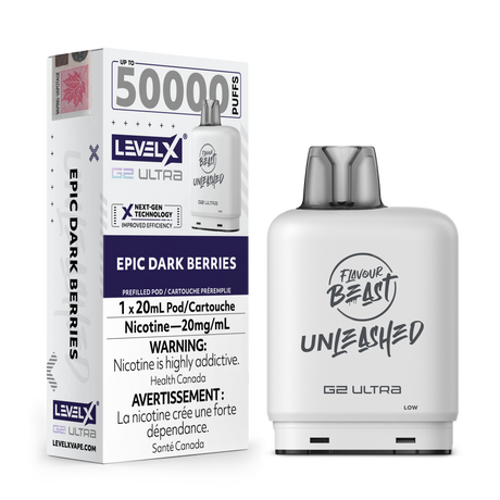 Epic Dark Berries - Flavour Beast Unleashed Level X G2 Ultra 50K Pod