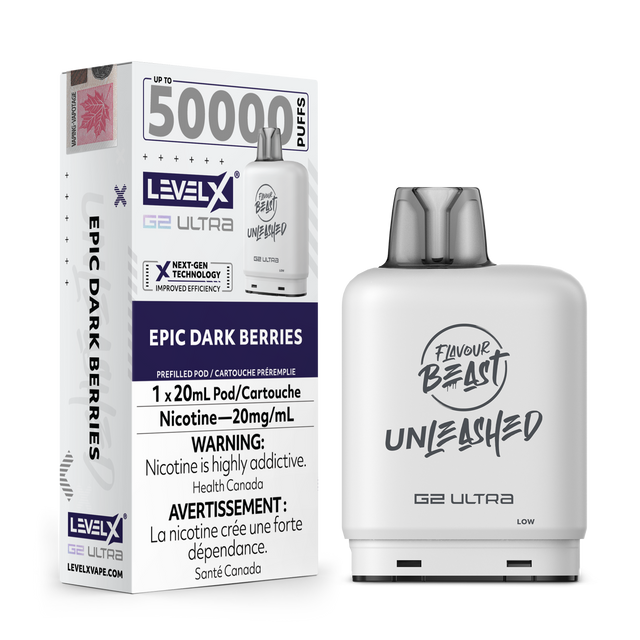 Epic Dark Berries - Flavour Beast Unleashed Level X G2 Ultra 50K Pod