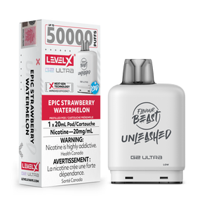 Epic Strawberry Watermelon – Level X G2 Ultra Pod – 50,000 puffs – 20mL e-liquid