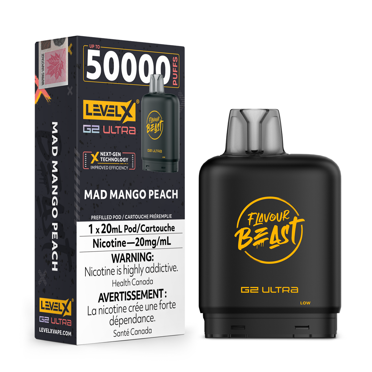 Mad Mango Peach -  Level X G2 Ultra 50k Pod