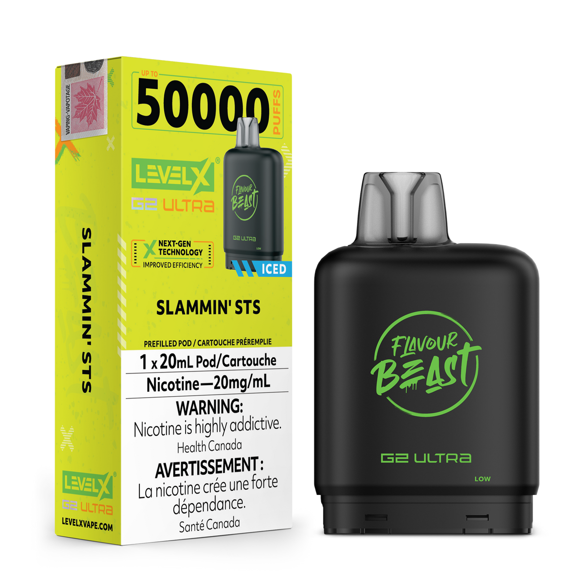 Level X Flavor Beast Boost Pod 20 ml - Slammin' STS glacé