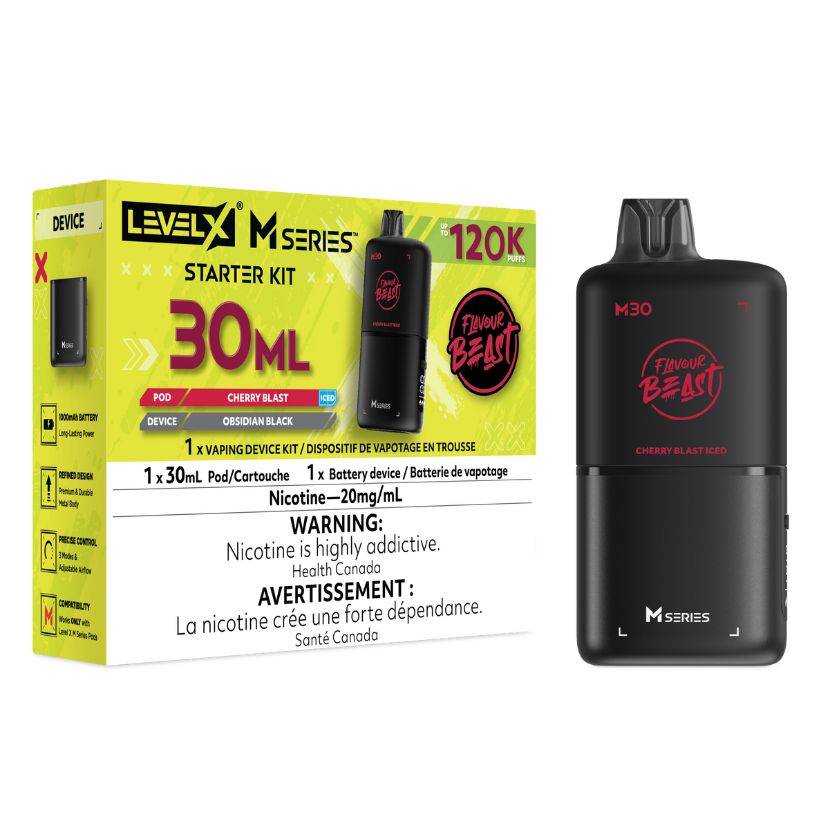 Cherry Blast Iced Level X M Series Starter Bundle