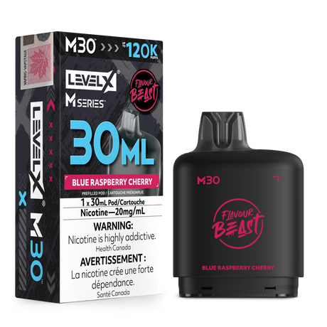 Blue Raspberry Cherry Level X M Series 30mL Pod 120K