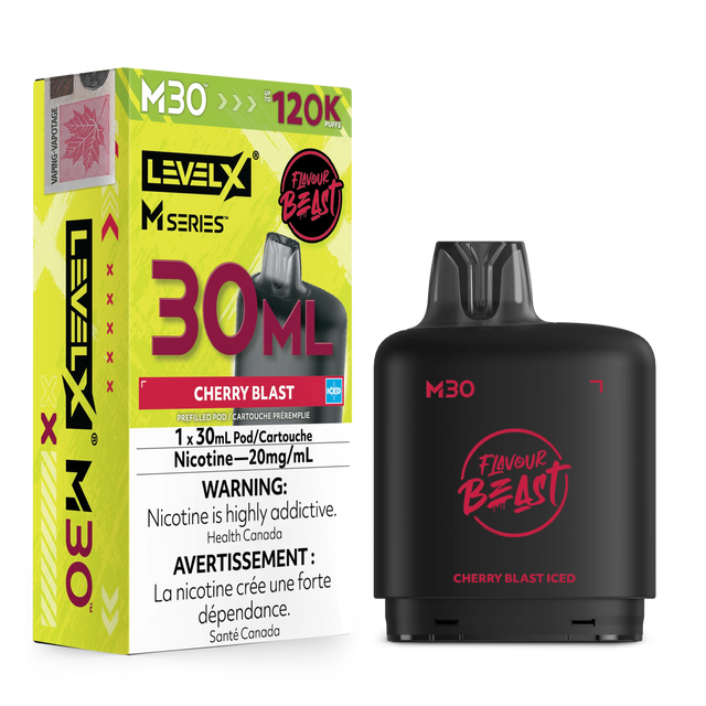 Cherry Blast Iced Level X M Series 30mL Pod 120K