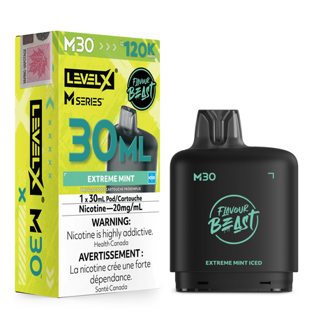 Extreme Mint Iced Level X M30 Pod 120K