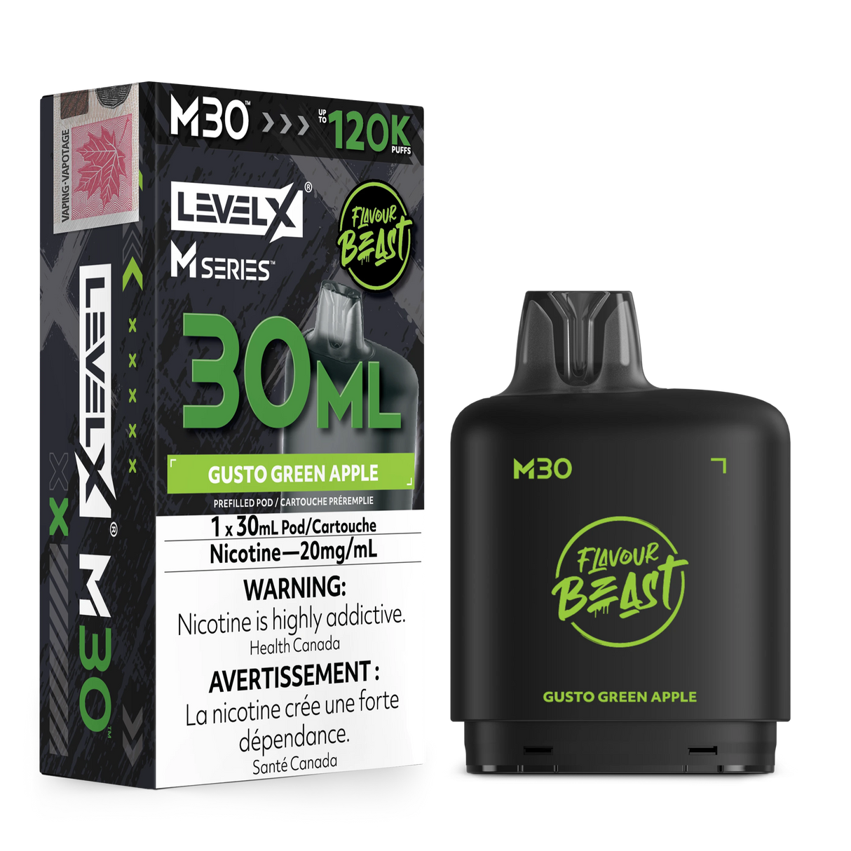 Gusto Green Apple Level X M Series Pods