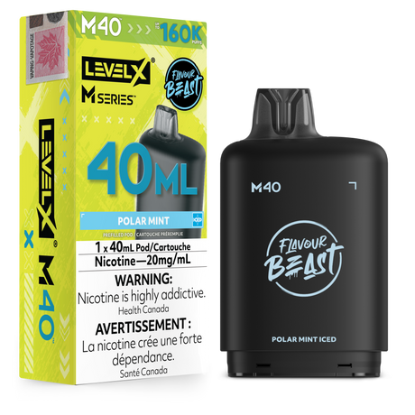 Polar Mint Iced Level X M Series 40mL M40 Pod 160K