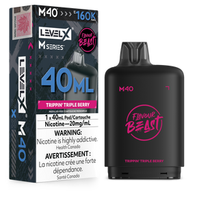 Trippin Triple Berry Level X M Series 40mL M40 Pod 160K