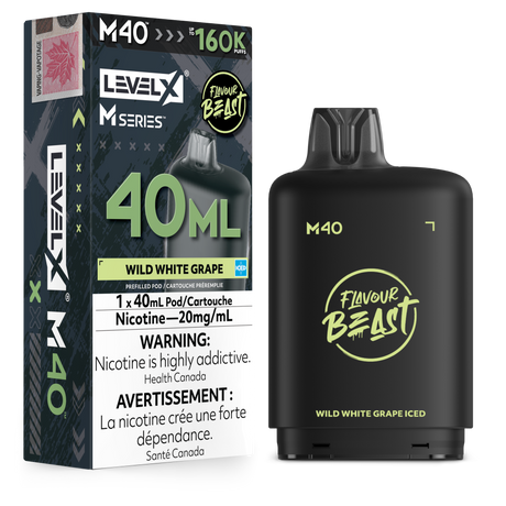 Wild White Grape Iced Level X M Series 40mL M40 Pod 160K