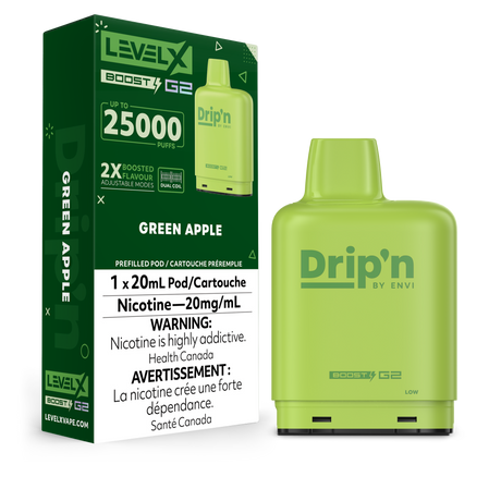 Drip'n Level X Boost G2 Pods Green Apple