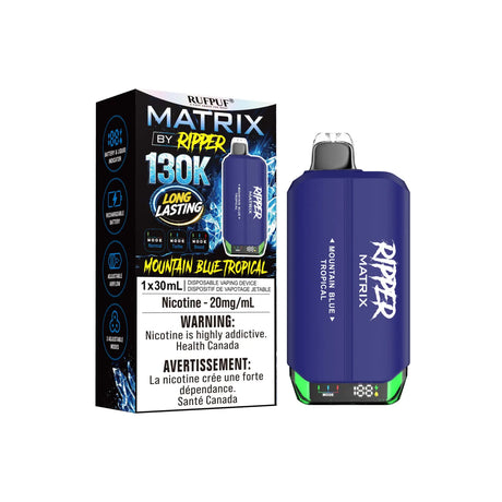 Mountain Blue Tropical Ripper Matrix 130K Disposable Vape