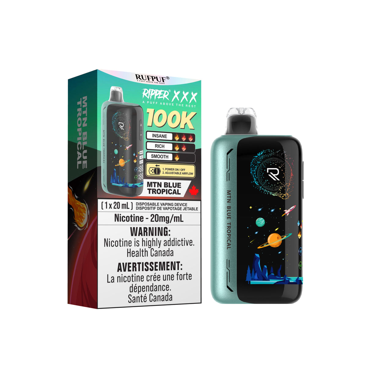 MTN BLUE TROPICAL Ripper XXX Disposable Vape