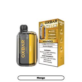Oxbar M85K Mango disposable vape – tropical mango flavour – 85,000 puffs