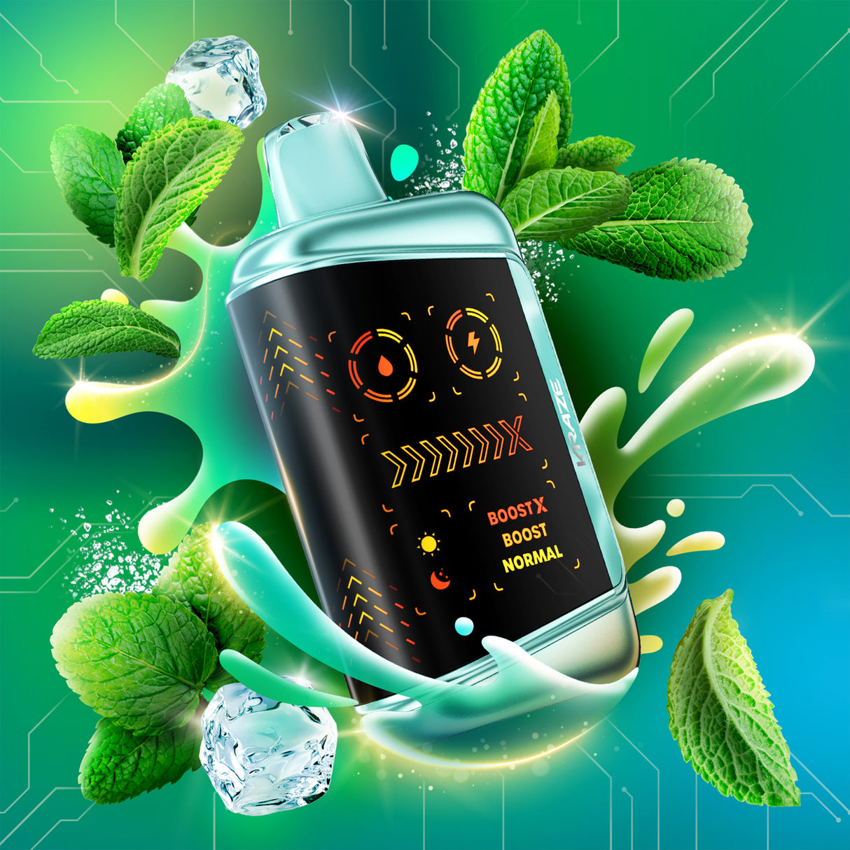 Mighty Mint CG Ice - Kraze Mega X Disposable Vape