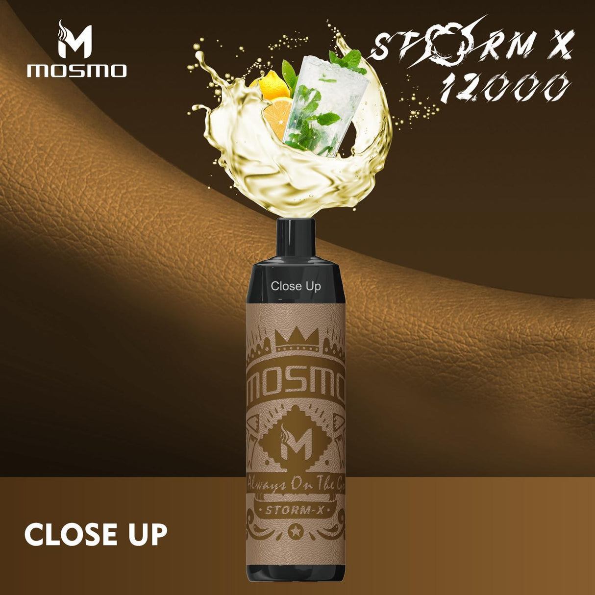 Mosmo STORM X Disposable Shisha Vape - 12k - Close Up