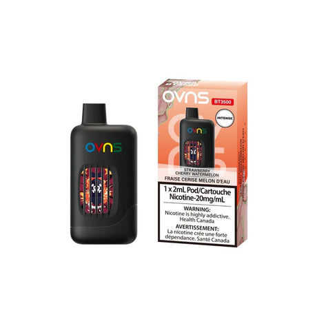 OVNS Intense 3500 Disposable Vape Strawberry Cherry Watermelon flavour – 3500 puffs
