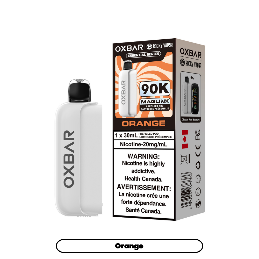 Rocky Vapor Oxbar Maglink Prefilled Pods - Essential Series - Orange