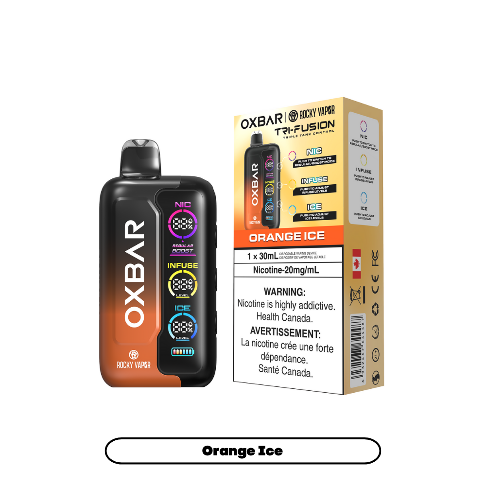 Oxbar Tri Fusion Disposable Vapes - Orange Ice 30ml