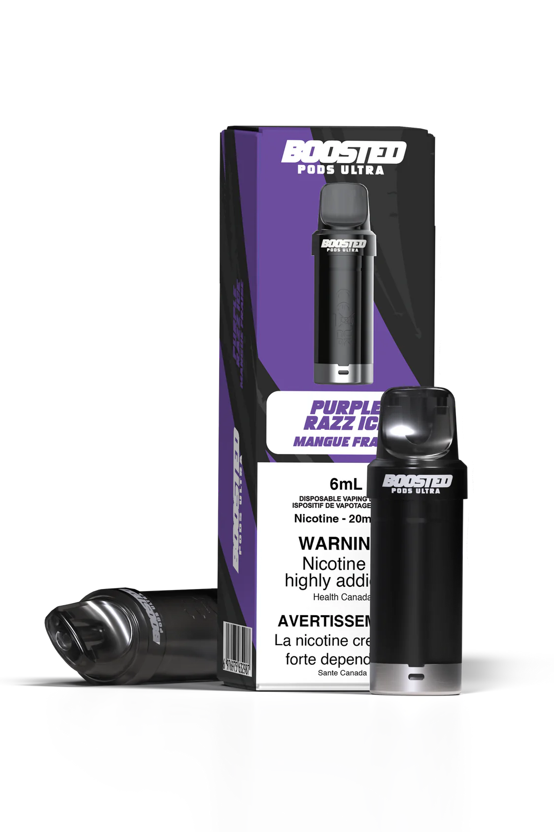 Boosted Ultra Pods 6ml Purple Razz Ice