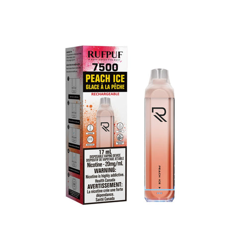 Peach Ice 7500 Puffs BY RUFPUF