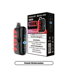 Oxbar Rocky Vapor G100K Peach Watermelon disposable vape 100,000 puffs