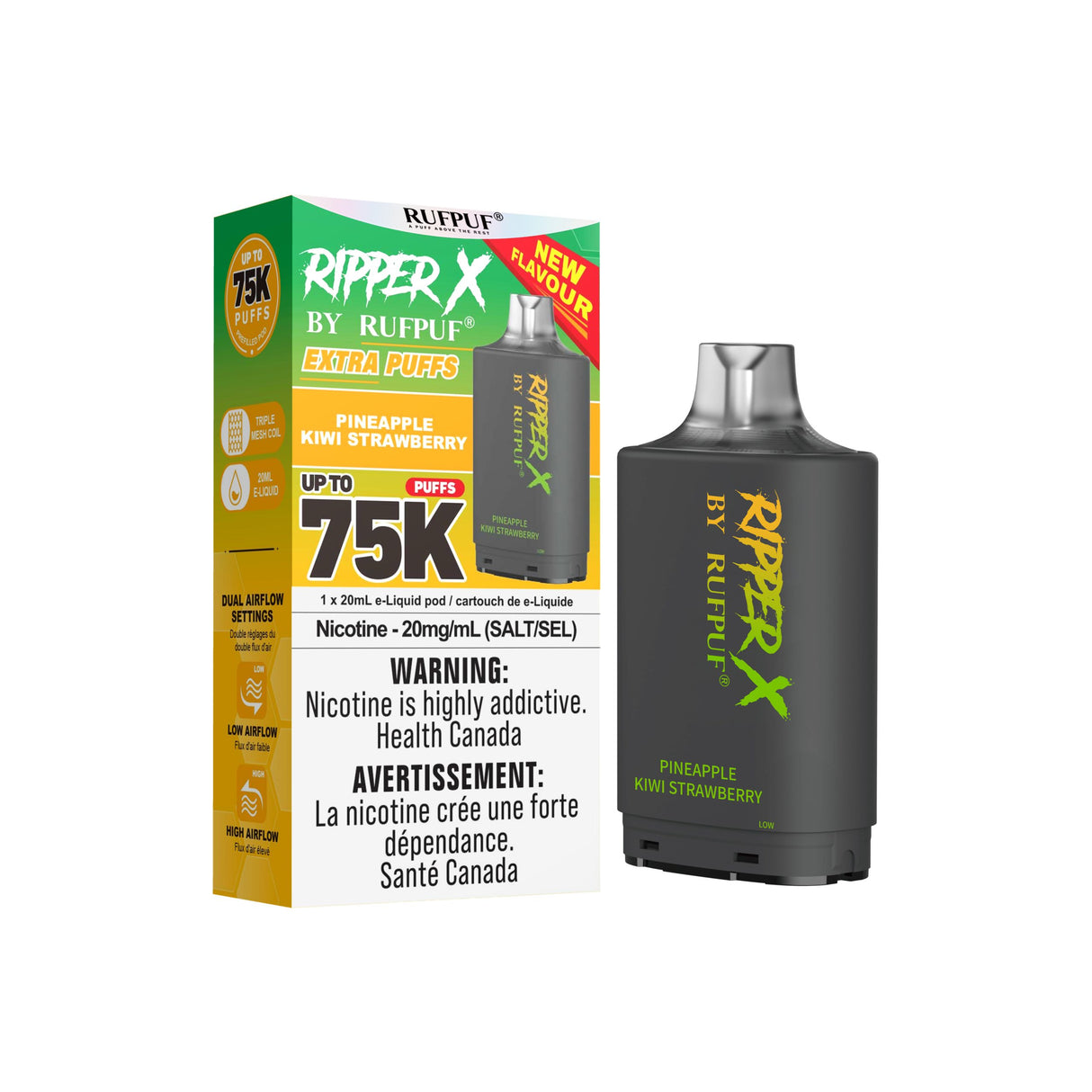 Pineapple Kiwi Strawberry - Ripper X 75K Pod