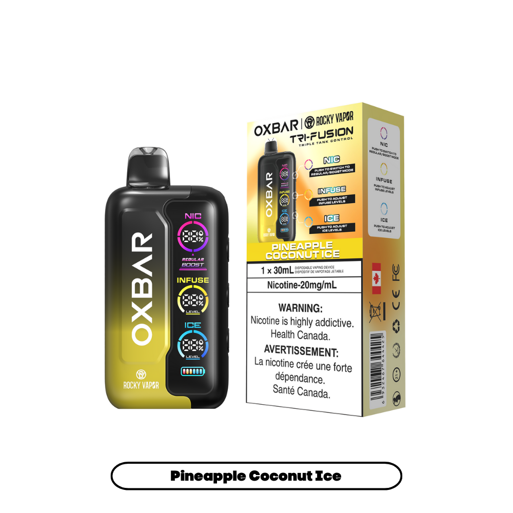 Oxbar Tri Fusion Disposable Vapes - Pineapple Coconut Ice