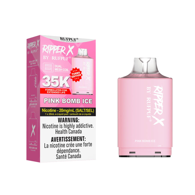 Pink Bomb Ice - Ripper X 35k Turbo Pod 20mg/ml