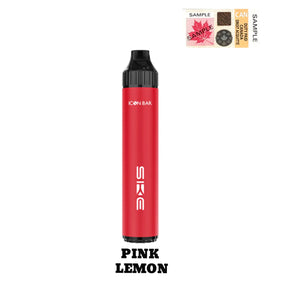 Pink Lemon Icon Bar Hybrid Disposable Vape, offering a zesty lemon and sweet pink fruit blend in a sleek design.