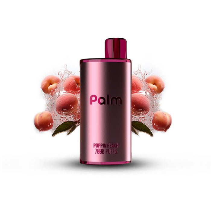 POPIN PEACH - Pop PALM 7000 Puffs Disposable Vape